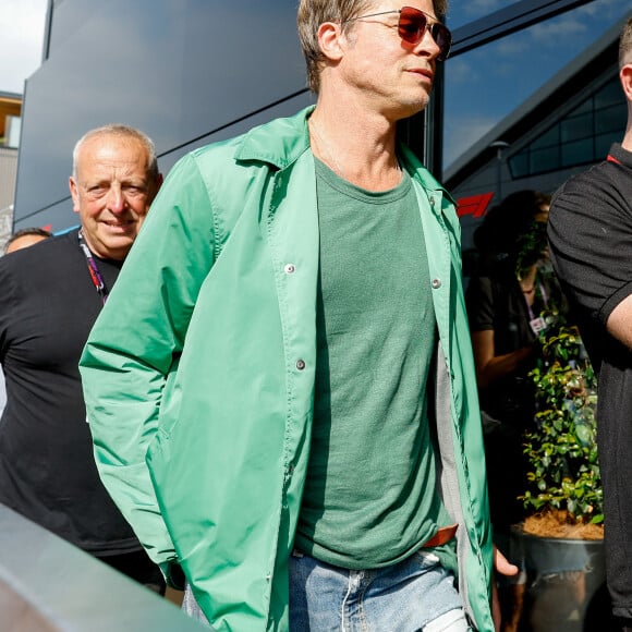 Brad Pitt au Grand Prix F1 de Grande-Bretagne le 08.07.2023