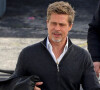 L'acteur américain vient d'essuyer une nouvelle déconvenue avec la justice qui lui repproche d'avoir minimisé la valeur de son bien.
Exclusif - Brad Pitt fait un break lors du tournage du film "Wolves", qu'il coproduit avec son ami G.Clooney le 1er mars 2023.