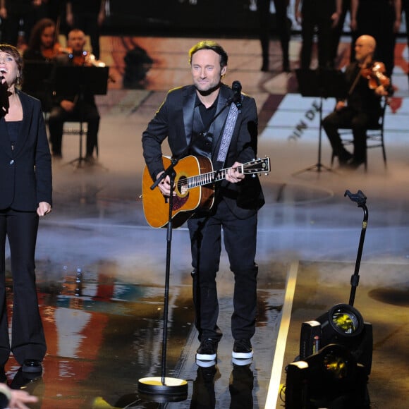 Exclusif - Véronique Sanson, son fils Christopher Stills et la chanteuse Zaz (Isabelle Geffroy) - Enregistrement de l'émission "La chanson secrète", présentée par N.Aliagas et diffusée le 1er décembre sur TF1 © Guillaume Gaffiot-Cyril Moreau / Bestimage