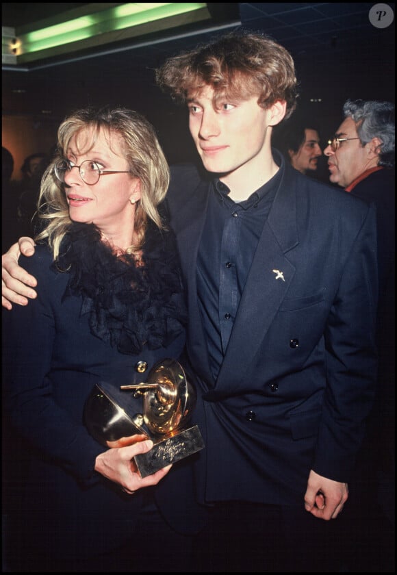 Véronique Sanson et son fils Christopher Stills lors des Victoires de la musique en 1993