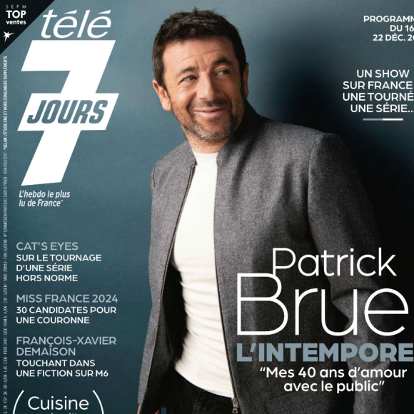 Couverture du magazine Télé 7 Jours paru le lundi 11 décembre 2023.