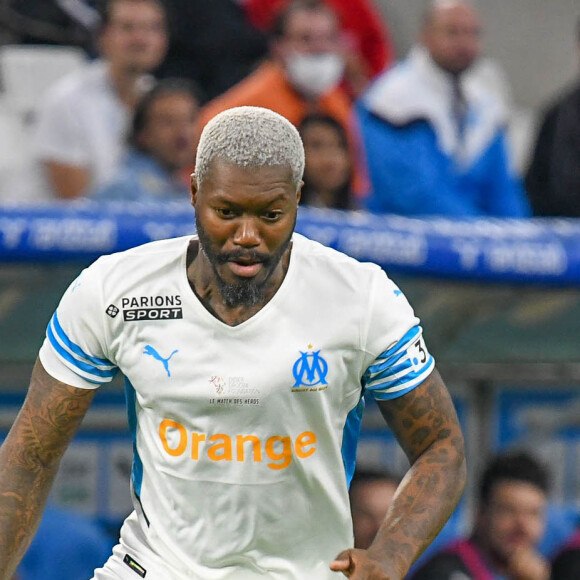 Djibril Cissé - Match des héros entre l'équipe OM Legends et l'équipe UNICEF au stade Orange Velodrome à Marseille le 13 octobre 2021. © Jean-René Santini/Bestimage 