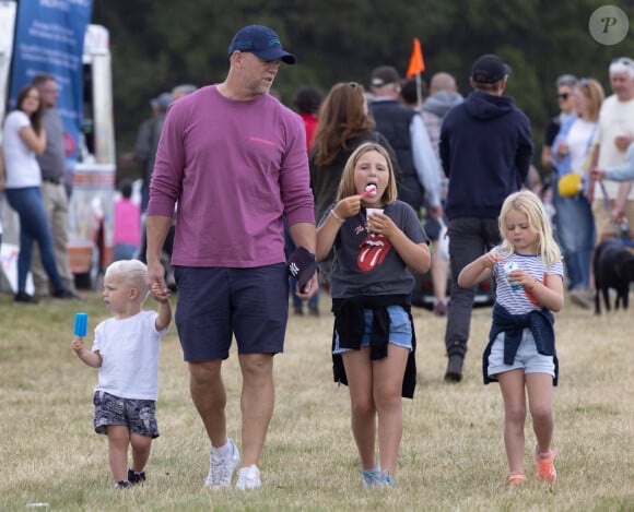 Mike Tindall, Mia Grace Tindall, Lena Elizabeth Tindall, Lucas Tindall - Wellington International Horse Trials and Country Fair à Heckfield, Hampshire, Grande-Bretagne, 28 Août 2023