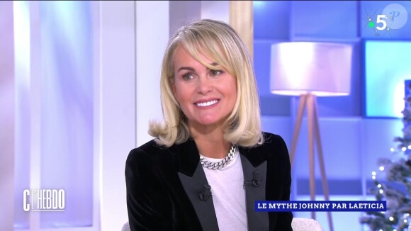 Laeticia Hallyday revient sur le combat de Johnny Hallyday contre le cancer dans l'émission C L'Hebdo sur France 5.