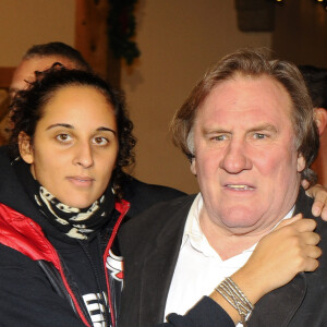 Gerard Depardieu et sa fille Roxane - Gerard Depardieu assiste a l'ouverture du marche de Noel "Gut Aiderbichl" en Henndorf en Autriche le 14 novembre 2013.