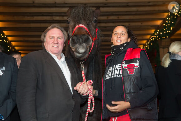 Gerard Depardieu et sa fille Roxane - Gerard Depardieu assiste a l'ouverture du marche de Noel "Gut Aiderbichl" en Henndorf en Autriche le 14 novembre 2013. 