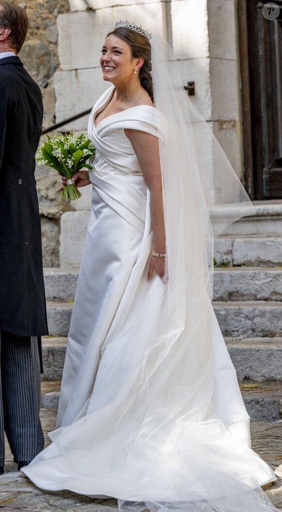 Princesse Alexandra - Mariage de la princesse Alexandra de Luxembourg et Nicolas Bagory à l'église Saint-Trophyme de Bormes-les-Mimosas. Le 29 avril 2023
