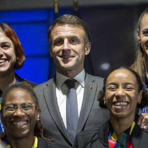 Emmanuel Macron félicite les Bleus à l'Élysée
 
Le président Emmanuel Macron lors d'une réception en l'honneur de l'équipe de France de Handball, championne du monde. © Eliot Blondet / Pool / Bestimage