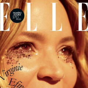 Virginie Efira en couverture du magazine "ELLE" du 21 décembre 2023