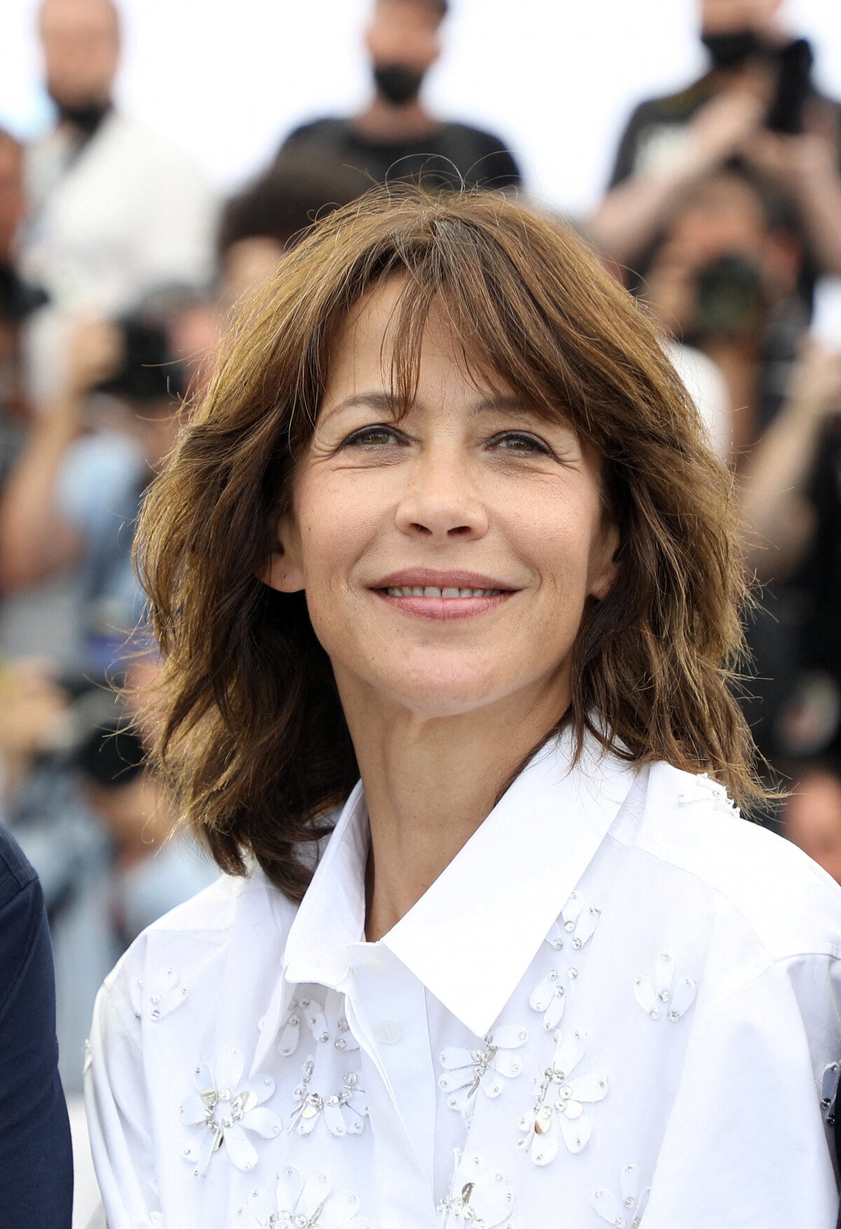 Photo : Sophie Marceau (habillée en Celine) au photocall du film Tout s