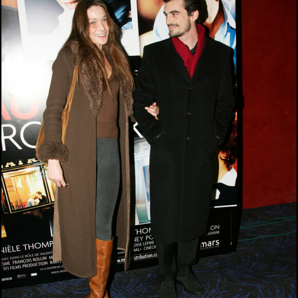 Carla Bruni et Raphaël Enthoven à la première du film Fauteuil d'orchestre à Paris (archive)