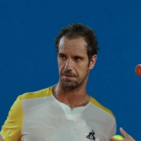 Richard Gasquet - Le double mixte offre la victoire à la France (2-1) lors de la Hopman Cup à Nice, France, le 20 juillet 2023. © Norbert Scanella/Panoramic/Bestimage