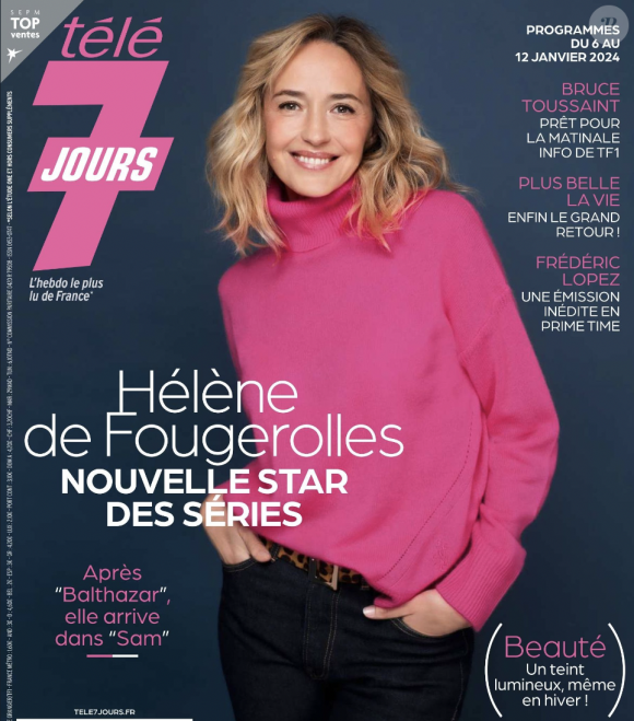 Hélène de Fougerolles en couverture de "Télé 7 jours"