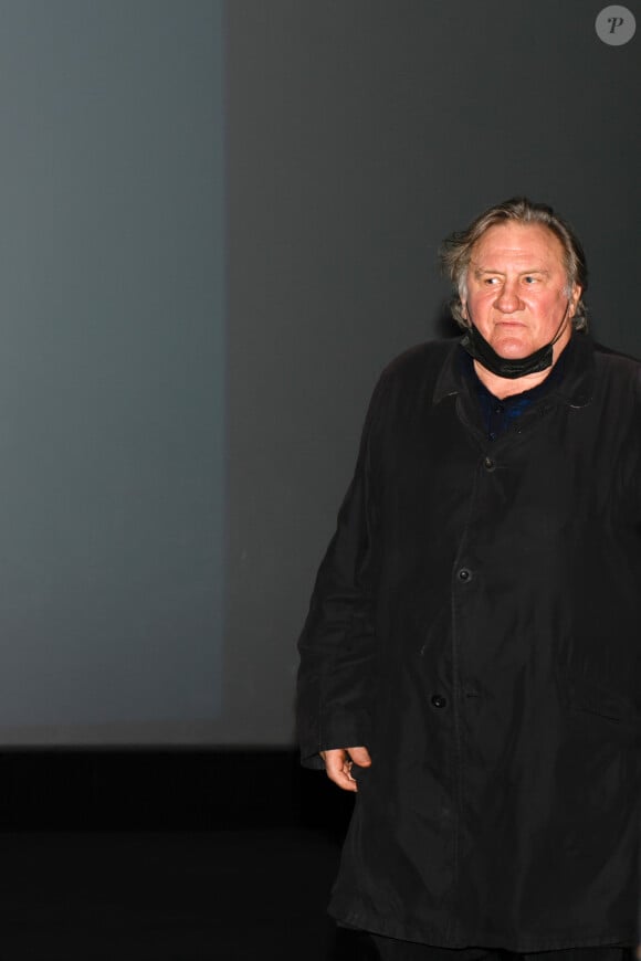 Elle s'insurge contre la défense faite pour Gérard Depardieu, accusé d'agressions sexuelles et pour ses propos très virulents sur les femmes
Gérard Depardieu lors du Festival Premiers Plans à Angers le 28 janvier 2022 pour la présentation du film "Umani" © Laetitia Notarianni / Bestimage