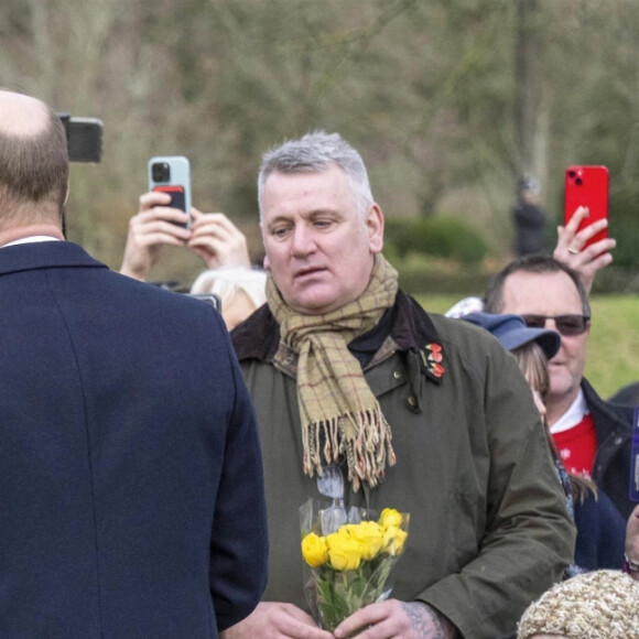 Le prince George de Galles, La princesse Charlotte de Galles, Le prince Louis de Galles, Le prince William, prince de Galles à Sandringham, Norfolk.