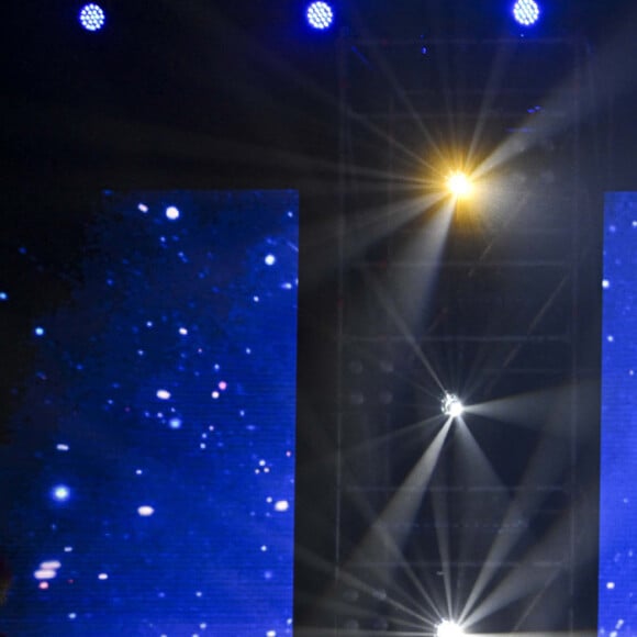 Exclusif - Joyce Jonathan et Marc-Antoine Le Bret - Enregistrement de l'émission "Tout le monde chante contre le cancer" au Cirque Phénix à Paris. © C.Clovis-P.Perusseau / Bestimage