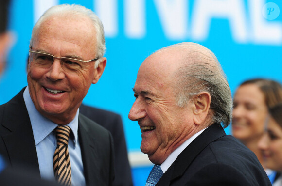 Franz Beckenbauer et Joseph Blatter. 01/08/2010.
