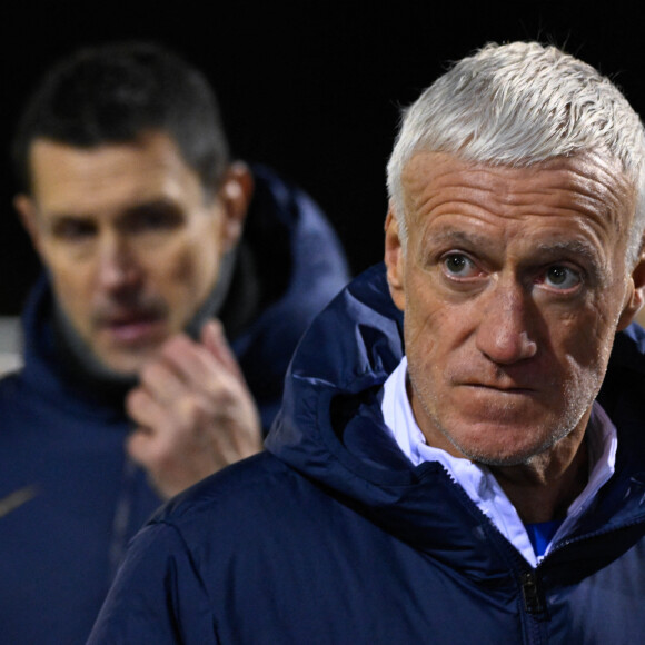 Didier Deschamps (entraineur et sélectionneur de l'équipe de France) - L'équipe de France en entrainement au Centre National du Football (CNF) de Clairefontaine-en-Yvelines, France, le 14 novembre 2023, dans le cadre de la préparation de l'équipe pour les prochains matchs de qualification du tournoi de football de l'UEFA Euro 2024. © Federico Pestellini/Panoramic/Bestimage