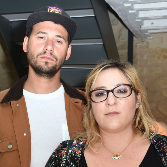 Marilou Berry et son compagnon Alexis (Le Diamantaire street artist) - Soirée de lancement de l'appareil photo Instax SQ6 de Fujifilm à l'Instax Square House à Paris le 24 mai 2018. © Giancarlo Gorassini/Bestimage