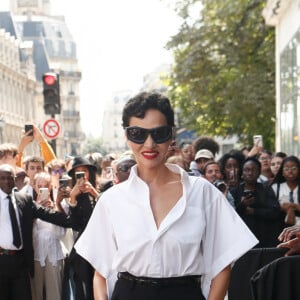 Farida Khelfa - Arrivées au défilé de mode automne-hiver 2024 Haute-Couture "Jean Paul Gaultier" lors de la fashion week de Paris. Le 5 juillet 2023 © Christophe Clovis / Bestimage