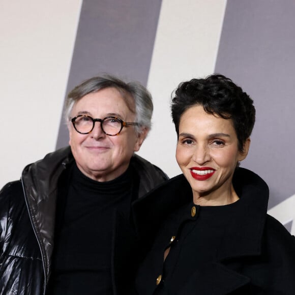 Exclusif - Pierre Passebon et Farida Khelfa - Photocall de l'avant-première du film "Les Trois Mousquetaires : D'Artagnan" aux Invalides à Paris le 21 mars 2023. © Jacovides / Moreau / Guirec / Bestimage