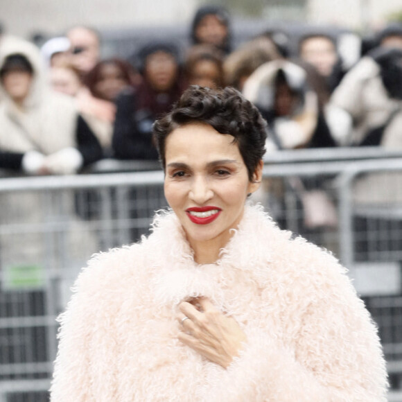 Farida Khelfa au défilé Fendi "Collection Haute Couture Printemps/Eté 2023" lors de la Fashion Week de Paris (PFW), le 26 janvier 2023. © Christophe Clovis/Ramsamy Veeren/Bestimage