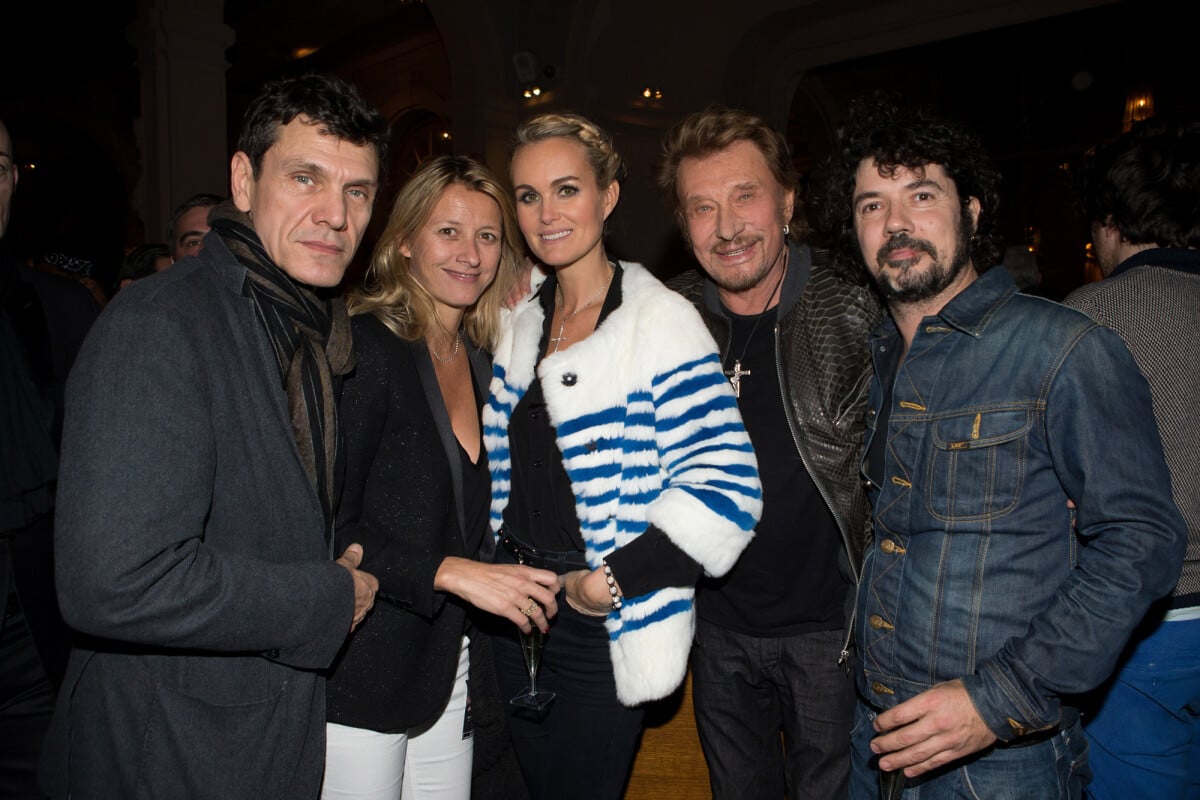 Photo Exclusif Marc Lavoine Et Sa Femme Sarah Johnny Hallyday Et Sa Femme Laeticia Yarol