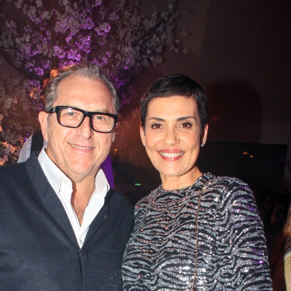 Cristina Cordula et son mari Frédéric Cassin pendant la soirée "Kenzo Takada's Birthday Night" pour fêter les 80 ans de Kenzo Takada au Pavillon Ledoyen à Paris, France, le 28 février 2019. © Philippe Baldini/Bestimage 