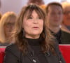 Nathalie Lecoultre sur le plateau de "Vivement Dimanche" face à Michel Drucker.