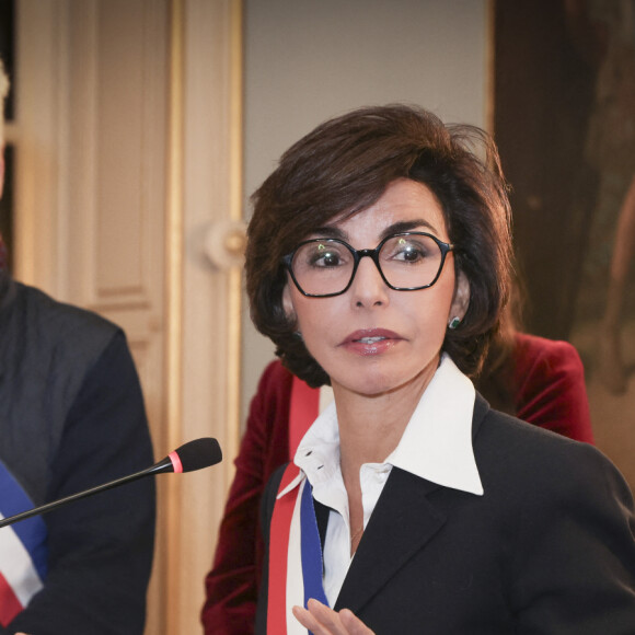 Ce matin, Rachida Dati a indiqué qu'elle serait candidate à la mairie de Paris en 2026
 
Rachida Dati - Voeux de Rachida Dati (Ministre de la Culture et maire du 7ème arrondissement de Paris) à la mairie du VIIème Arrondissement de Paris le 16 janvier 2024 © Jack Tribeca / Bestimage