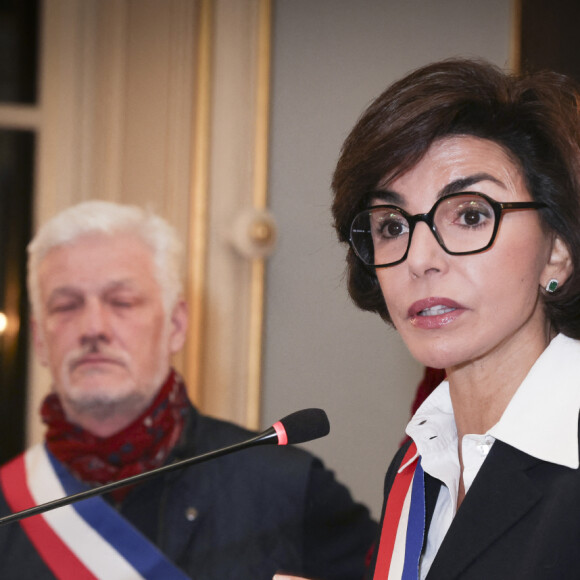 Rachida Dati - Voeux de Rachida Dati (Ministre de la Culture et maire du 7ème arrondissement de Paris) à la mairie du VIIème Arrondissement de Paris le 16 janvier 2024 © Jack Tribeca / Bestimage