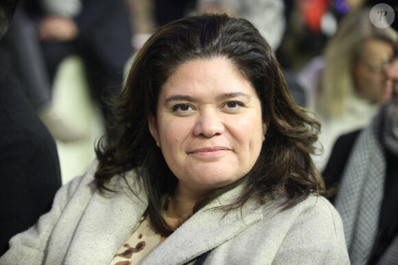 Raquel Garrido - Meeting de la Nupes sur les retraites en presence de Raquel Garrido au Gymnase Japy le 17 janvier 2023.