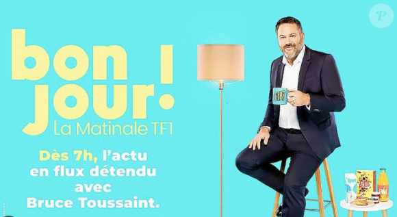 Bruce Toussaint présente la nouvelle matinale de TF1, "Bonjour !".