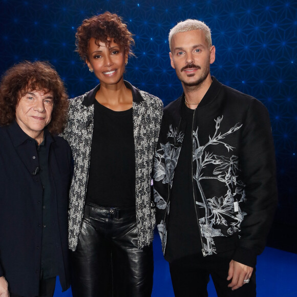 Exclusif - Richard Cocciante, Sonia Rolland, M. Pokora (Matt Pokora) - Backstage - Enregistrement de l'émission "La boîte à secrets N°17", présentée par F.Bollaert et diffusée le 19 janvier 2024 sur France 3 © Christophe Clovis / Bestimage