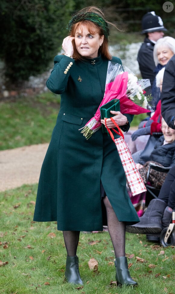 Tout comme, Sarah Ferguson, ils rencontrent des problèmes de santé.
Sarah Ferguson, duchesse d'York - Les membres de la famille royale britannique lors de la messe du matin de Noël en l'église St-Mary Magdalene à Sandringham