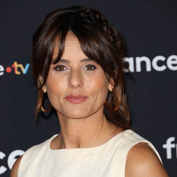 Faustine Bollaert au photocall pour la conférence de presse de rentrée de France TV à la Grande Halle de la Villette à Paris, France, le 11 juillet 2023. © Coadic Guirec/Bestimage 