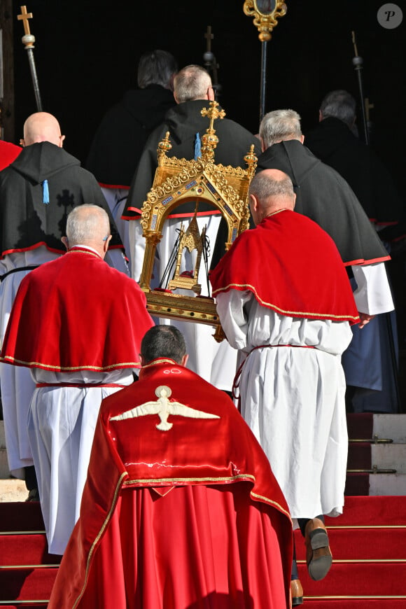 Messe pontificale lors de la célébration de la Sainte Dévote, sainte patronne de Monaco, le 27 janvier 2024. © Bruno Bebert / Bestimage