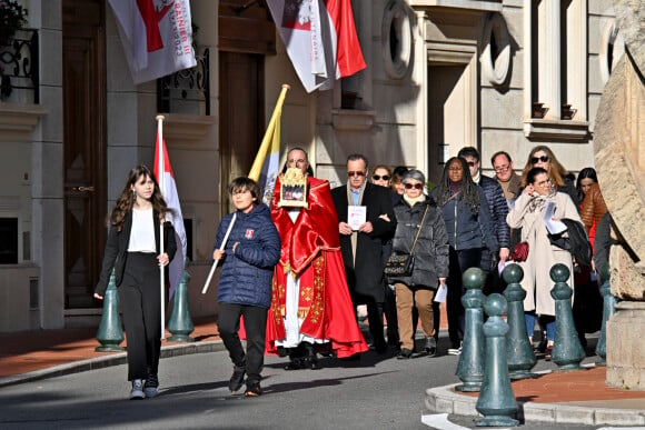 Messe pontificale lors de la célébration de la Sainte Dévote, sainte patronne de Monaco, le 27 janvier 2024. © Bruno Bebert / Bestimage