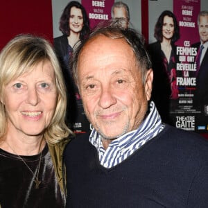 Chantal Ladesou et son mari Michel Ansault - Générale de la pièce "Ces Femmes qui ont réveillé la France" au théâtre Gaité Montparnasse à Paris le 20 septembre 2021. © Coadic Guirec/Bestimage 