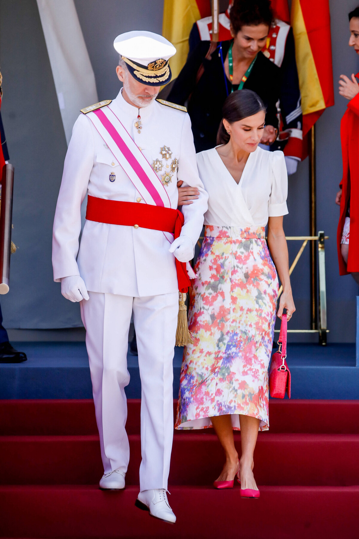 Photo Le Roi Felipe Vi Et La Reine Letizia D Espagne Pr Sident Le D Fil De La Journ E Des