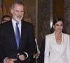 C'est l'anniversaire du roi Felipe VI, époux de Letizia, ce mardi.
Le roi Felipe VI et la reine Letizia d'Espagne lors de la soirée de remise du Prix de journalisme "Francisco Cerecedo" au Westin Palace Hotel à Madrid.