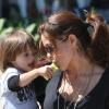 Brooke Burke et ses enfants Neriah, Sierra et Shaya à Los Angeles le 14 mars 2010