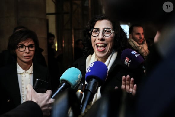 Rachida Dati et Rima Abdul Malak - Passation de pouvoir au ministère de la Culture - Rachida Dati remplace Rima Abdul Malak, le 12 janvier 2024. © Stephane Lemouton / Bestimage