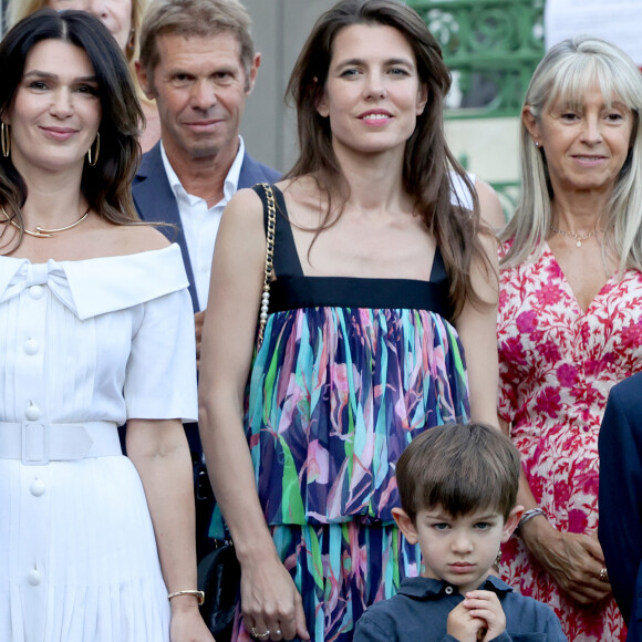 No Tabloïds - Charlotte Casiraghi, Balthazar Rassam lors du traditionnel pique-nique "U Cavagnëtu" au parc Princesse Antoinette à Monaco le 9 septembre 2023. © Claudia Albuquerque / Bestimage 