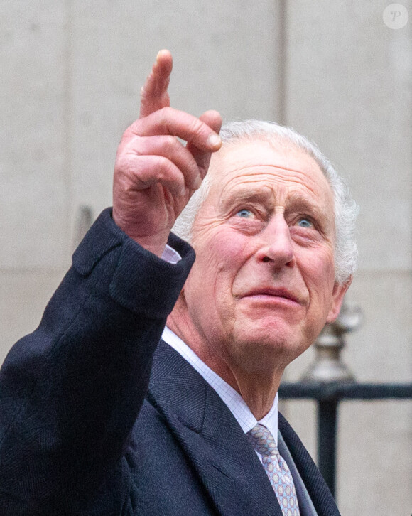 Le roi Charles III d'Angleterre quitte la London Clinic à Londres, Royaume Uni, 29 janvier 2024, où le roi Charles avait subi une intervention pour une hypertrophie de la prostate. © Tayfun Salci/ZUMA Press/Bestimage
