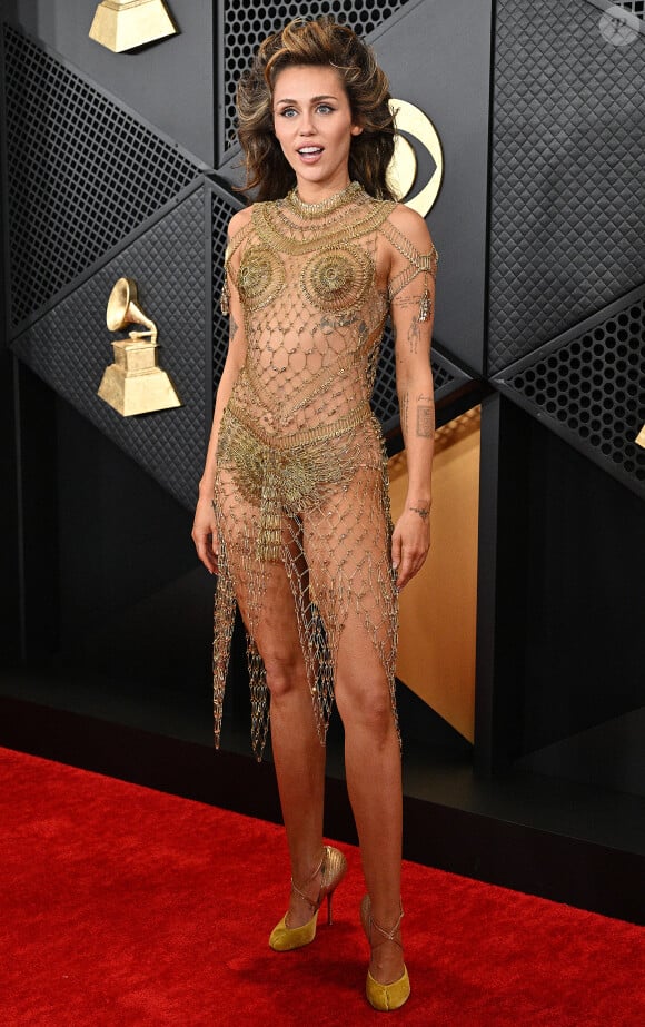 Miley Cyrus - 66e édition des Grammy Awards à la Crypto.com Arena à Los Angeles le 4 février 2024.