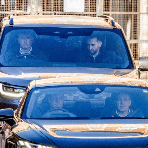 Le prince William, prince de Galles, est allé rendre visite à la princesse de Galles à la "London Clinic" à Londres, Royaume Uni, le 18 janvier 2024, après qu'elle est subie avec succès une opération abdominale programmée. 