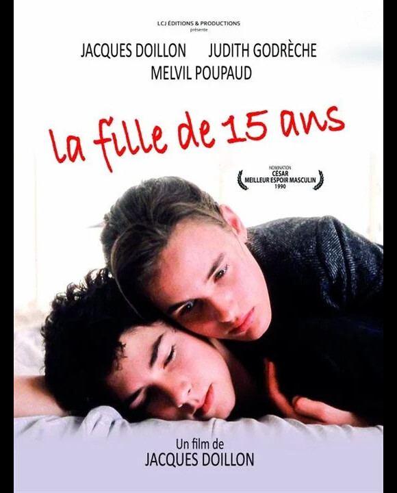 Affiche du film "La Fille de 15 ans" de Jacques Doillon avec Judith Godrèche