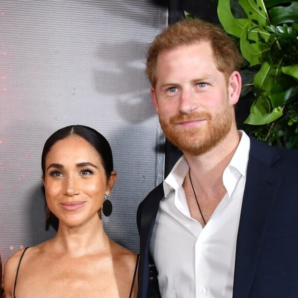 Meghan Markle et le prince Harry - Première du film "Bob Marley: One Love" à Kingston, en Jamaïque. Le 23 janvier 2024.