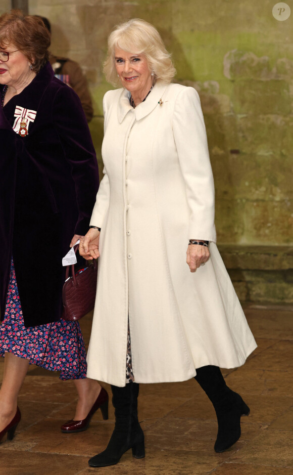 Ces mots interviennent après ceux de la reine Camilla
Camilla Parker Bowles, reine consort d'Angleterre, assiste à une soirée musicale à la cathédrale de Salisbury le 8 février 2024. © Imago / Panoramic / Bestimage